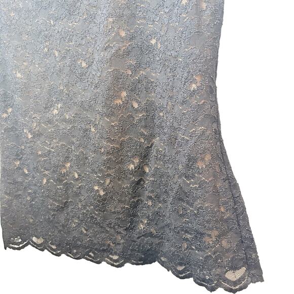 Coldwater Creek Black Embellished Lace Fitted Tank Top Womens Small Whimsigoth - Picture 5 of 8